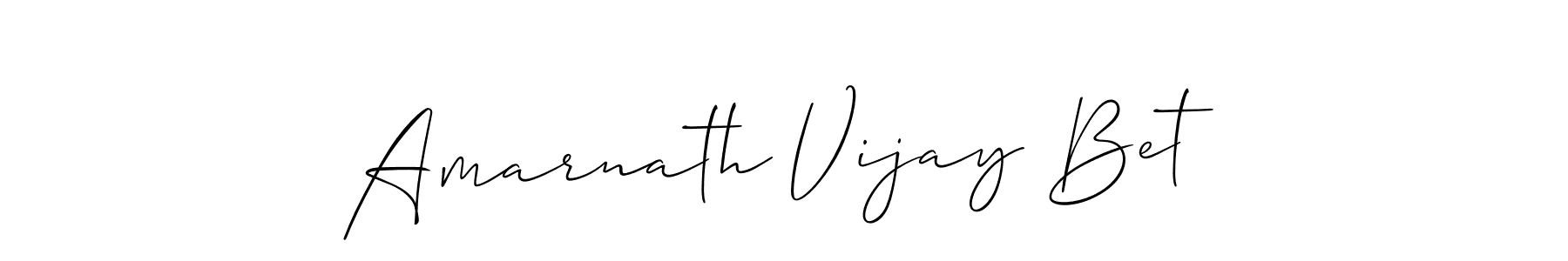 It looks lik you need a new signature style for name Amarnath Vijay Bet. Design unique handwritten (Allison_Script) signature with our free signature maker in just a few clicks. Amarnath Vijay Bet signature style 2 images and pictures png