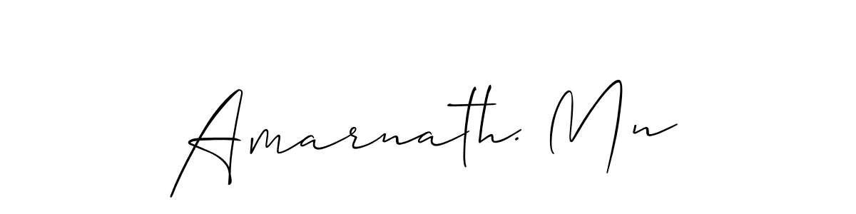 You should practise on your own different ways (Allison_Script) to write your name (Amarnath. Mn) in signature. don't let someone else do it for you. Amarnath. Mn signature style 2 images and pictures png