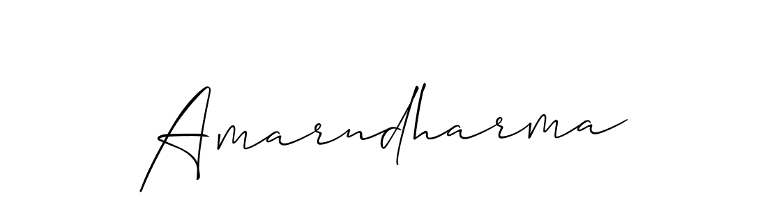 Also we have Amarndharma name is the best signature style. Create professional handwritten signature collection using Allison_Script autograph style. Amarndharma signature style 2 images and pictures png