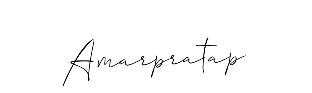 How to make Amarpratap signature? Allison_Script is a professional autograph style. Create handwritten signature for Amarpratap name. Amarpratap signature style 2 images and pictures png