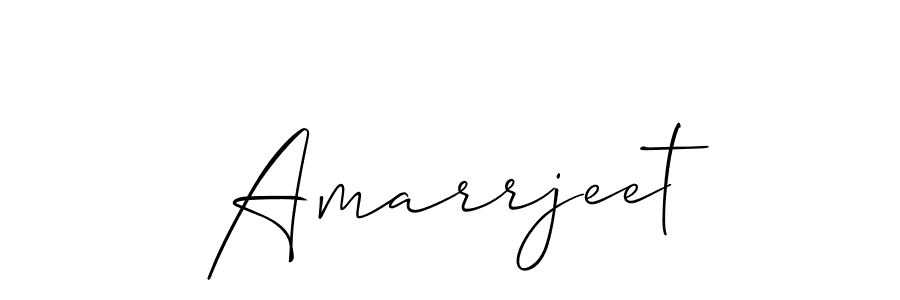 Use a signature maker to create a handwritten signature online. With this signature software, you can design (Allison_Script) your own signature for name Amarrjeet. Amarrjeet signature style 2 images and pictures png