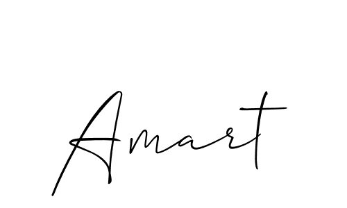 How to make Amart name signature. Use Allison_Script style for creating short signs online. This is the latest handwritten sign. Amart signature style 2 images and pictures png