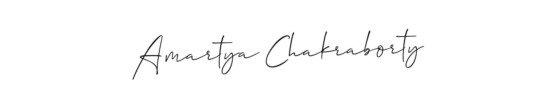 You should practise on your own different ways (Allison_Script) to write your name (Amartya Chakraborty) in signature. don't let someone else do it for you. Amartya Chakraborty signature style 2 images and pictures png