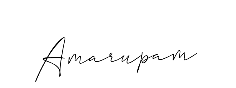 How to make Amarupam signature? Allison_Script is a professional autograph style. Create handwritten signature for Amarupam name. Amarupam signature style 2 images and pictures png
