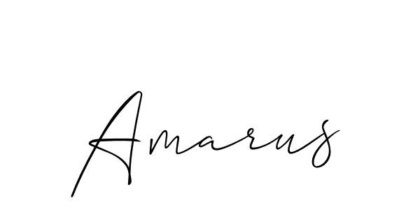 Make a beautiful signature design for name Amarus. With this signature (Allison_Script) style, you can create a handwritten signature for free. Amarus signature style 2 images and pictures png