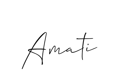 Allison_Script is a professional signature style that is perfect for those who want to add a touch of class to their signature. It is also a great choice for those who want to make their signature more unique. Get Amati name to fancy signature for free. Amati signature style 2 images and pictures png