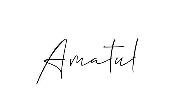 Once you've used our free online signature maker to create your best signature Allison_Script style, it's time to enjoy all of the benefits that Amatul name signing documents. Amatul signature style 2 images and pictures png