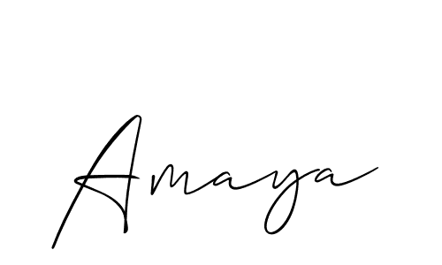 Also we have Amaya name is the best signature style. Create professional handwritten signature collection using Allison_Script autograph style. Amaya signature style 2 images and pictures png