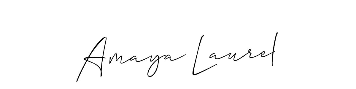Here are the top 10 professional signature styles for the name Amaya Laurel. These are the best autograph styles you can use for your name. Amaya Laurel signature style 2 images and pictures png