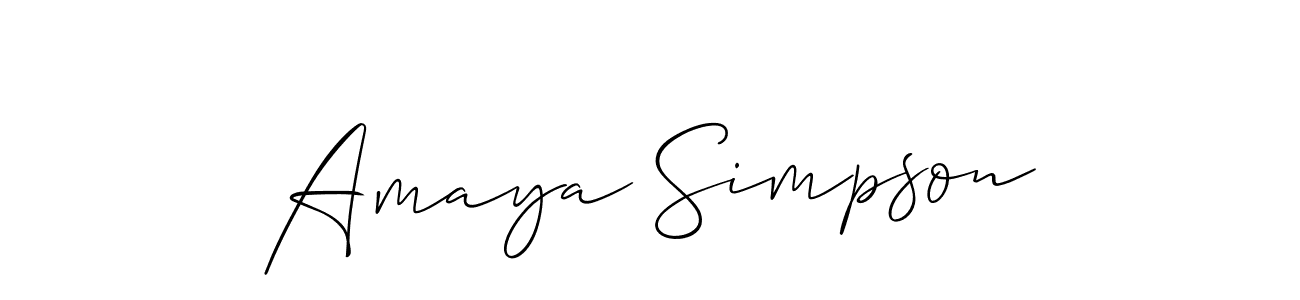 You can use this online signature creator to create a handwritten signature for the name Amaya Simpson. This is the best online autograph maker. Amaya Simpson signature style 2 images and pictures png
