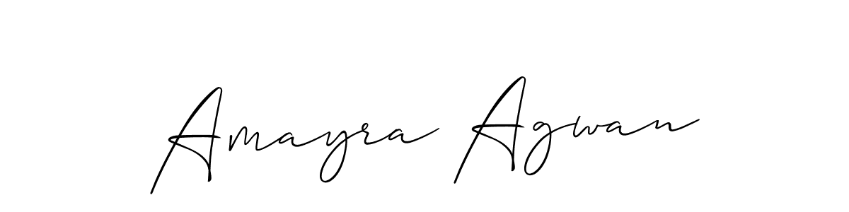 Make a short Amayra Agwan signature style. Manage your documents anywhere anytime using Allison_Script. Create and add eSignatures, submit forms, share and send files easily. Amayra Agwan signature style 2 images and pictures png