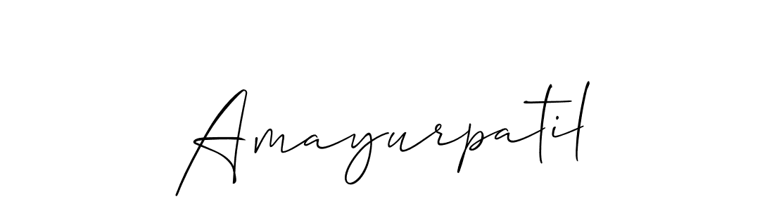 It looks lik you need a new signature style for name Amayurpatil. Design unique handwritten (Allison_Script) signature with our free signature maker in just a few clicks. Amayurpatil signature style 2 images and pictures png