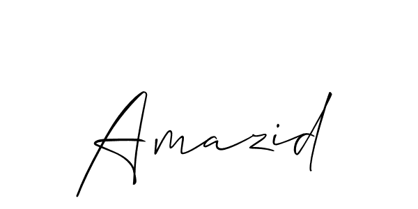 You should practise on your own different ways (Allison_Script) to write your name (Amazid) in signature. don't let someone else do it for you. Amazid signature style 2 images and pictures png