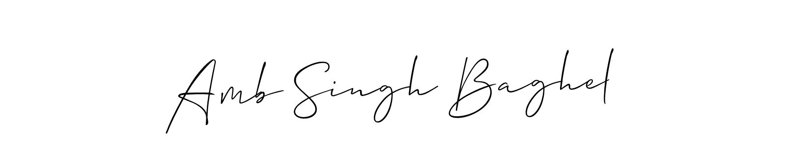 How to make Amb Singh Baghel signature? Allison_Script is a professional autograph style. Create handwritten signature for Amb Singh Baghel name. Amb Singh Baghel signature style 2 images and pictures png