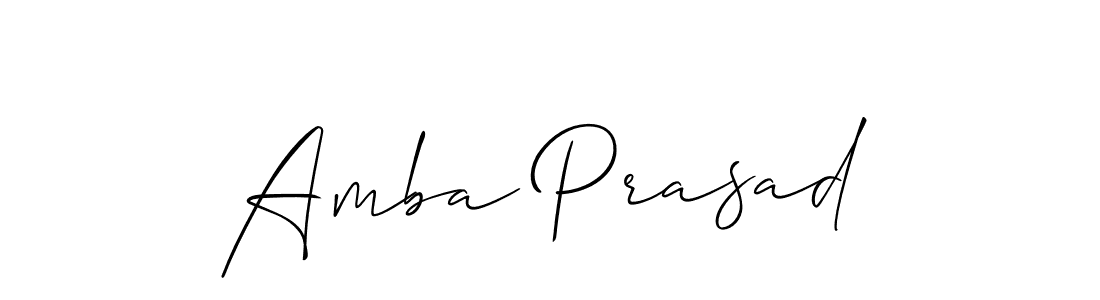 How to make Amba Prasad signature? Allison_Script is a professional autograph style. Create handwritten signature for Amba Prasad name. Amba Prasad signature style 2 images and pictures png