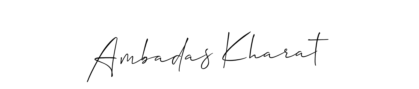 How to Draw Ambadas Kharat signature style? Allison_Script is a latest design signature styles for name Ambadas Kharat. Ambadas Kharat signature style 2 images and pictures png