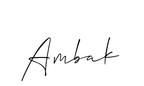 if you are searching for the best signature style for your name Ambak. so please give up your signature search. here we have designed multiple signature styles  using Allison_Script. Ambak signature style 2 images and pictures png