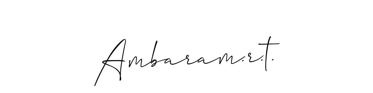 Best and Professional Signature Style for Ambaram.r.t.. Allison_Script Best Signature Style Collection. Ambaram.r.t. signature style 2 images and pictures png