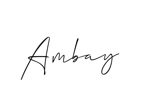 Make a beautiful signature design for name Ambay. Use this online signature maker to create a handwritten signature for free. Ambay signature style 2 images and pictures png