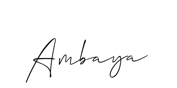 Ambaya stylish signature style. Best Handwritten Sign (Allison_Script) for my name. Handwritten Signature Collection Ideas for my name Ambaya. Ambaya signature style 2 images and pictures png