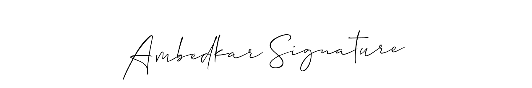 How to make Ambedkar Signature signature? Allison_Script is a professional autograph style. Create handwritten signature for Ambedkar Signature name. Ambedkar Signature signature style 2 images and pictures png