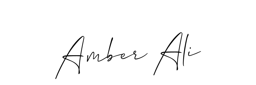 Create a beautiful signature design for name Amber Ali. With this signature (Allison_Script) fonts, you can make a handwritten signature for free. Amber Ali signature style 2 images and pictures png