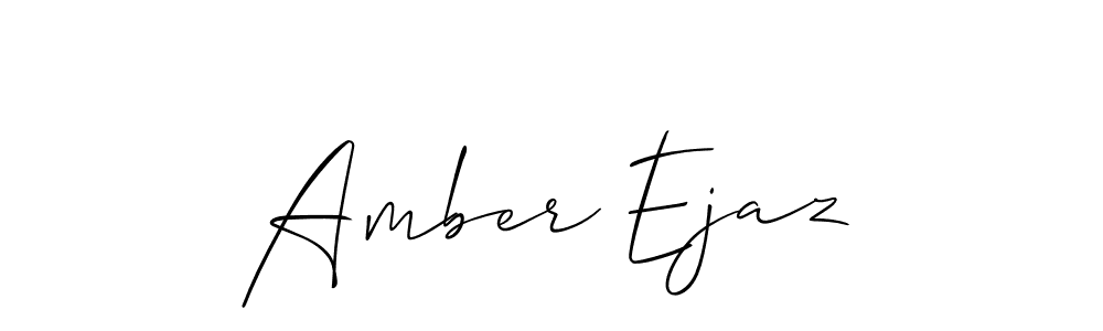 Also we have Amber Ejaz name is the best signature style. Create professional handwritten signature collection using Allison_Script autograph style. Amber Ejaz signature style 2 images and pictures png