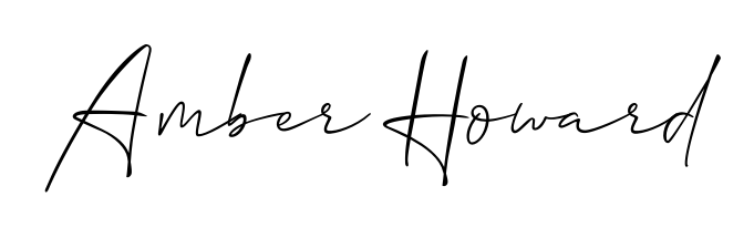 Upgrade your professional image with Amber Howard signature created with Allison_Script font. Fast, free, and watermark-free download. Amber Howard signature style 2 images and pictures png