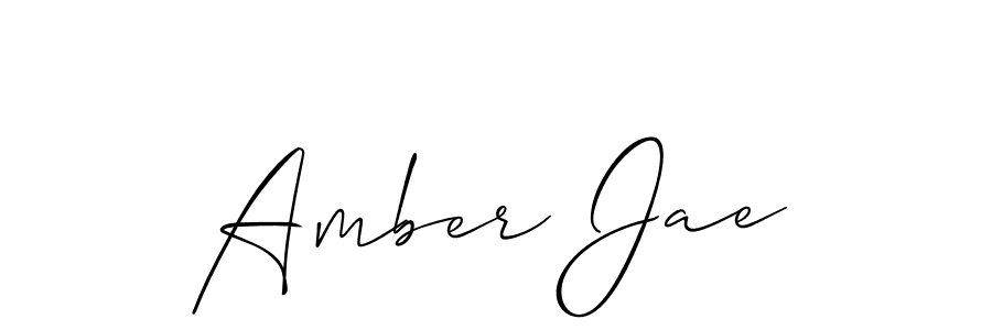 Use a signature maker to create a handwritten signature online. With this signature software, you can design (Allison_Script) your own signature for name Amber Jae. Amber Jae signature style 2 images and pictures png