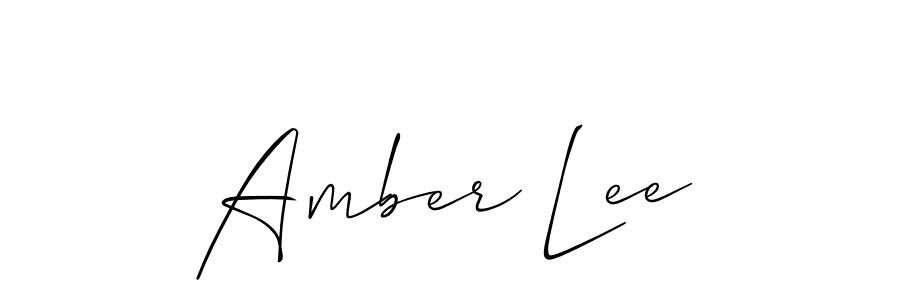 How to make Amber Lee signature? Allison_Script is a professional autograph style. Create handwritten signature for Amber Lee name. Amber Lee signature style 2 images and pictures png