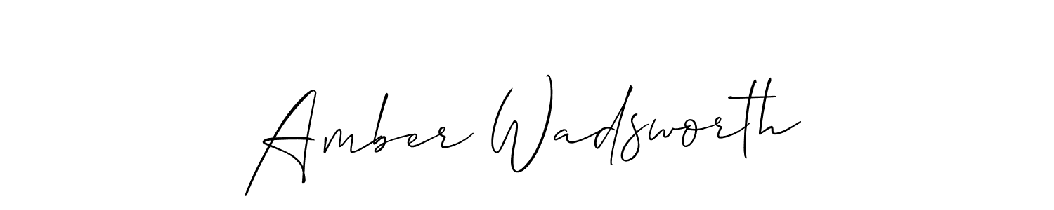 Make a beautiful signature design for name Amber Wadsworth. Use this online signature maker to create a handwritten signature for free. Amber Wadsworth signature style 2 images and pictures png