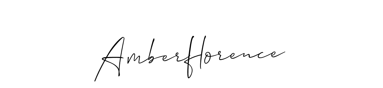 How to make Amberflorence signature? Allison_Script is a professional autograph style. Create handwritten signature for Amberflorence name. Amberflorence signature style 2 images and pictures png