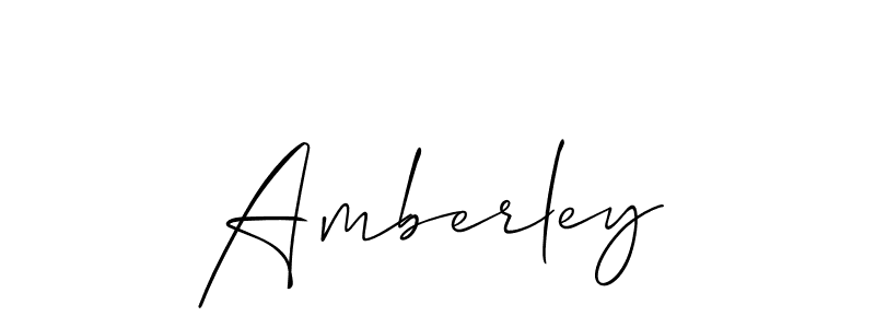 How to make Amberley signature? Allison_Script is a professional autograph style. Create handwritten signature for Amberley name. Amberley signature style 2 images and pictures png