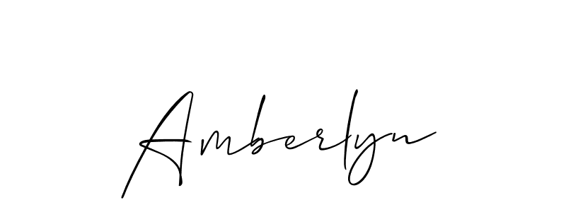 Best and Professional Signature Style for Amberlyn. Allison_Script Best Signature Style Collection. Amberlyn signature style 2 images and pictures png