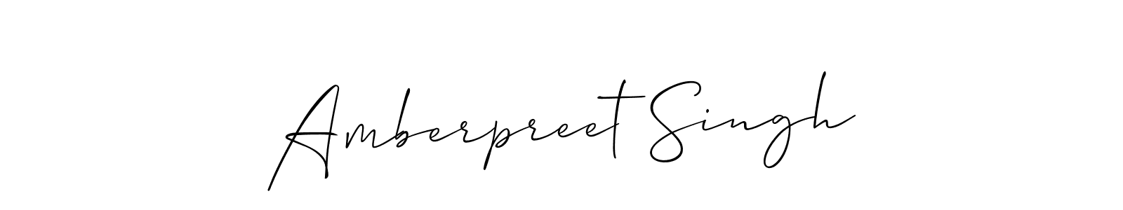 Best and Professional Signature Style for Amberpreet Singh. Allison_Script Best Signature Style Collection. Amberpreet Singh signature style 2 images and pictures png