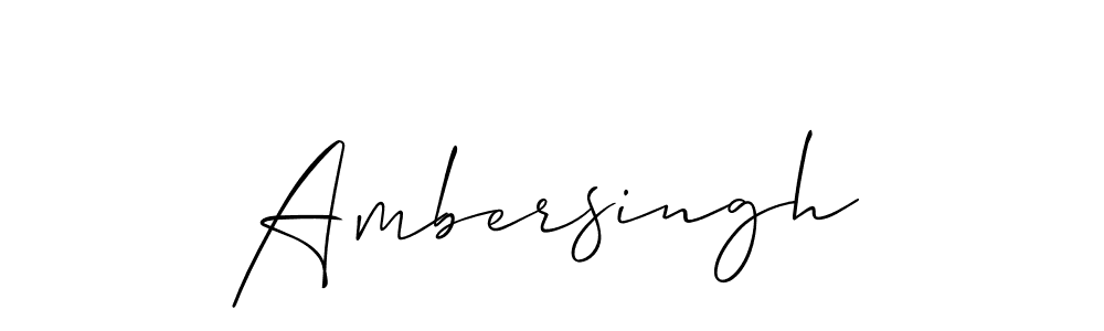 Once you've used our free online signature maker to create your best signature Allison_Script style, it's time to enjoy all of the benefits that Ambersingh name signing documents. Ambersingh signature style 2 images and pictures png