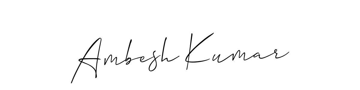 You should practise on your own different ways (Allison_Script) to write your name (Ambesh Kumar) in signature. don't let someone else do it for you. Ambesh Kumar signature style 2 images and pictures png