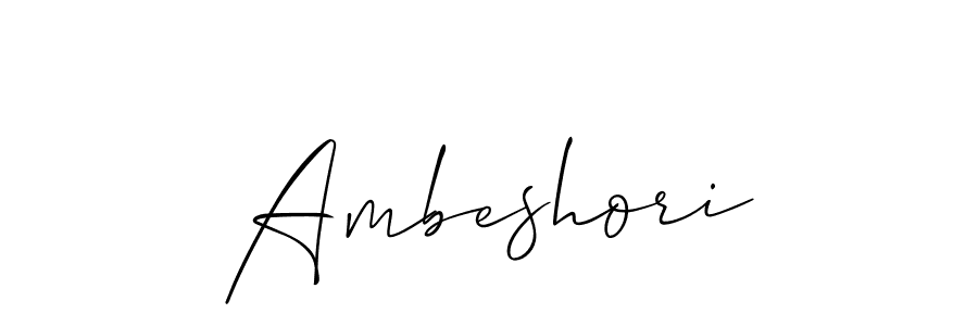 You can use this online signature creator to create a handwritten signature for the name Ambeshori. This is the best online autograph maker. Ambeshori signature style 2 images and pictures png