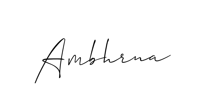 Also we have Ambhrna name is the best signature style. Create professional handwritten signature collection using Allison_Script autograph style. Ambhrna signature style 2 images and pictures png