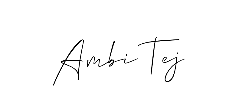 Once you've used our free online signature maker to create your best signature Allison_Script style, it's time to enjoy all of the benefits that Ambi Tej name signing documents. Ambi Tej signature style 2 images and pictures png