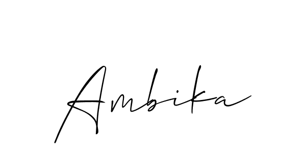 Also You can easily find your signature by using the search form. We will create Ambika name handwritten signature images for you free of cost using Allison_Script sign style. Ambika signature style 2 images and pictures png