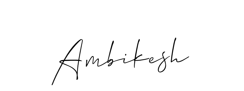 if you are searching for the best signature style for your name Ambikesh. so please give up your signature search. here we have designed multiple signature styles  using Allison_Script. Ambikesh signature style 2 images and pictures png