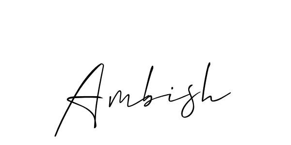 Ambish stylish signature style. Best Handwritten Sign (Allison_Script) for my name. Handwritten Signature Collection Ideas for my name Ambish. Ambish signature style 2 images and pictures png