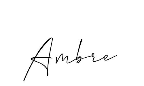 Make a beautiful signature design for name Ambre. With this signature (Allison_Script) style, you can create a handwritten signature for free. Ambre signature style 2 images and pictures png