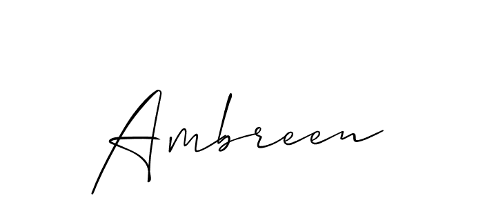 The best way (Allison_Script) to make a short signature is to pick only two or three words in your name. The name Ambreen include a total of six letters. For converting this name. Ambreen signature style 2 images and pictures png