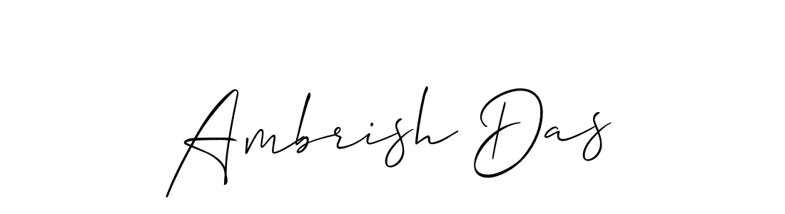 Also we have Ambrish Das name is the best signature style. Create professional handwritten signature collection using Allison_Script autograph style. Ambrish Das signature style 2 images and pictures png