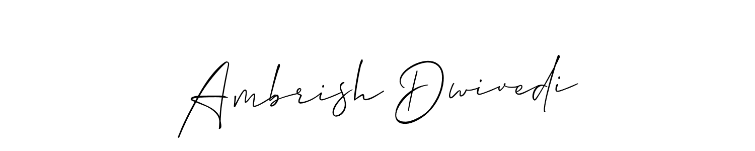 Design your own signature with our free online signature maker. With this signature software, you can create a handwritten (Allison_Script) signature for name Ambrish Dwivedi. Ambrish Dwivedi signature style 2 images and pictures png