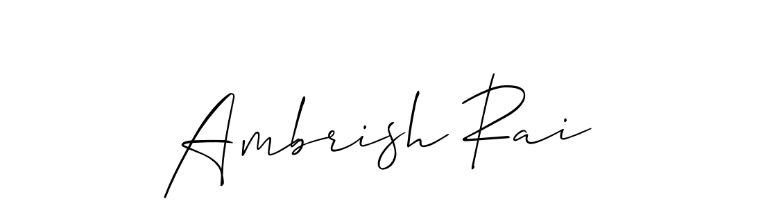 Also we have Ambrish Rai name is the best signature style. Create professional handwritten signature collection using Allison_Script autograph style. Ambrish Rai signature style 2 images and pictures png