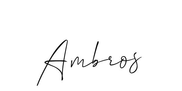 Once you've used our free online signature maker to create your best signature Allison_Script style, it's time to enjoy all of the benefits that Ambros name signing documents. Ambros signature style 2 images and pictures png