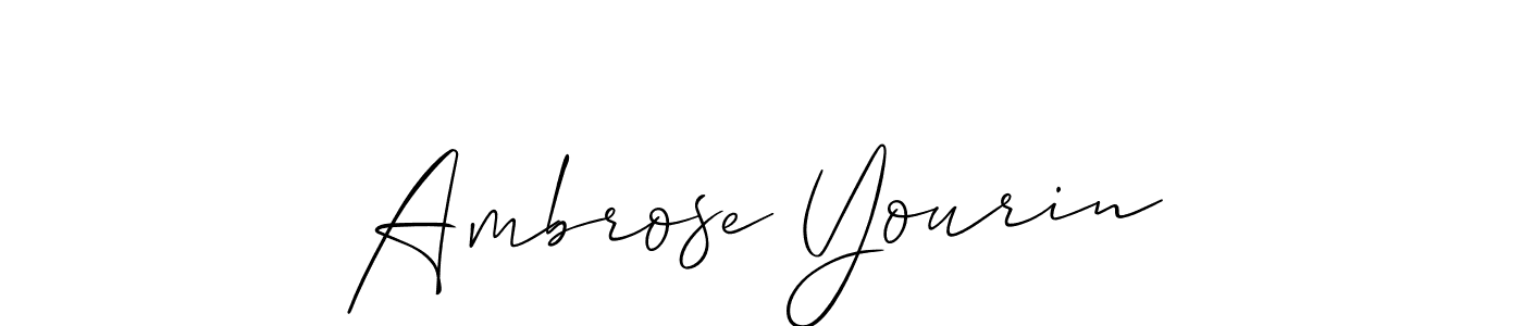 Make a beautiful signature design for name Ambrose Yourin. Use this online signature maker to create a handwritten signature for free. Ambrose Yourin signature style 2 images and pictures png